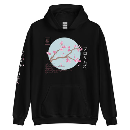 Cherry Blossom hoodie Japanese Cherry Blossoms Aesthetic Sakura Flower Harajuku Streetwear