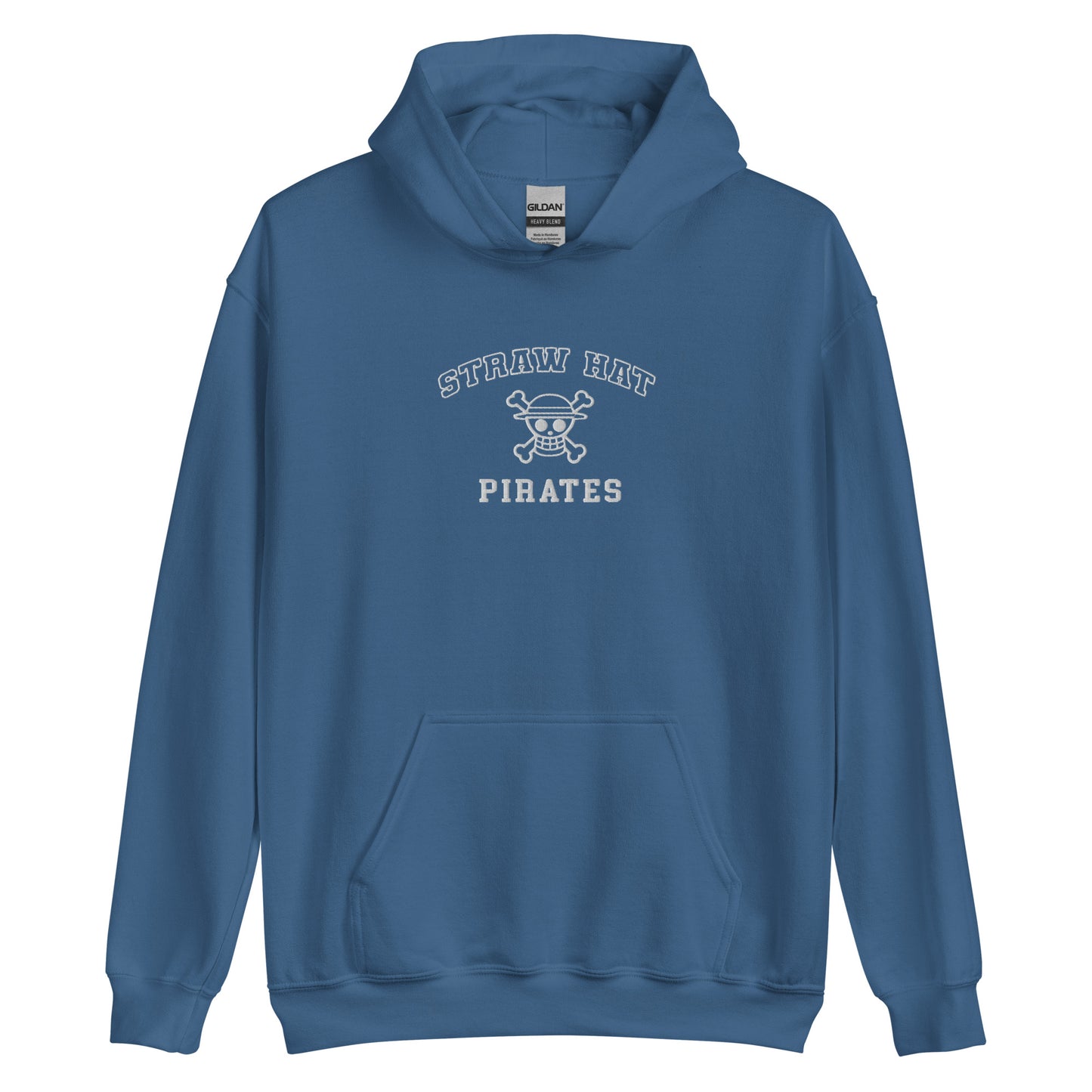 Straw hats Hoodie Black white Pirates Anime Embroidered