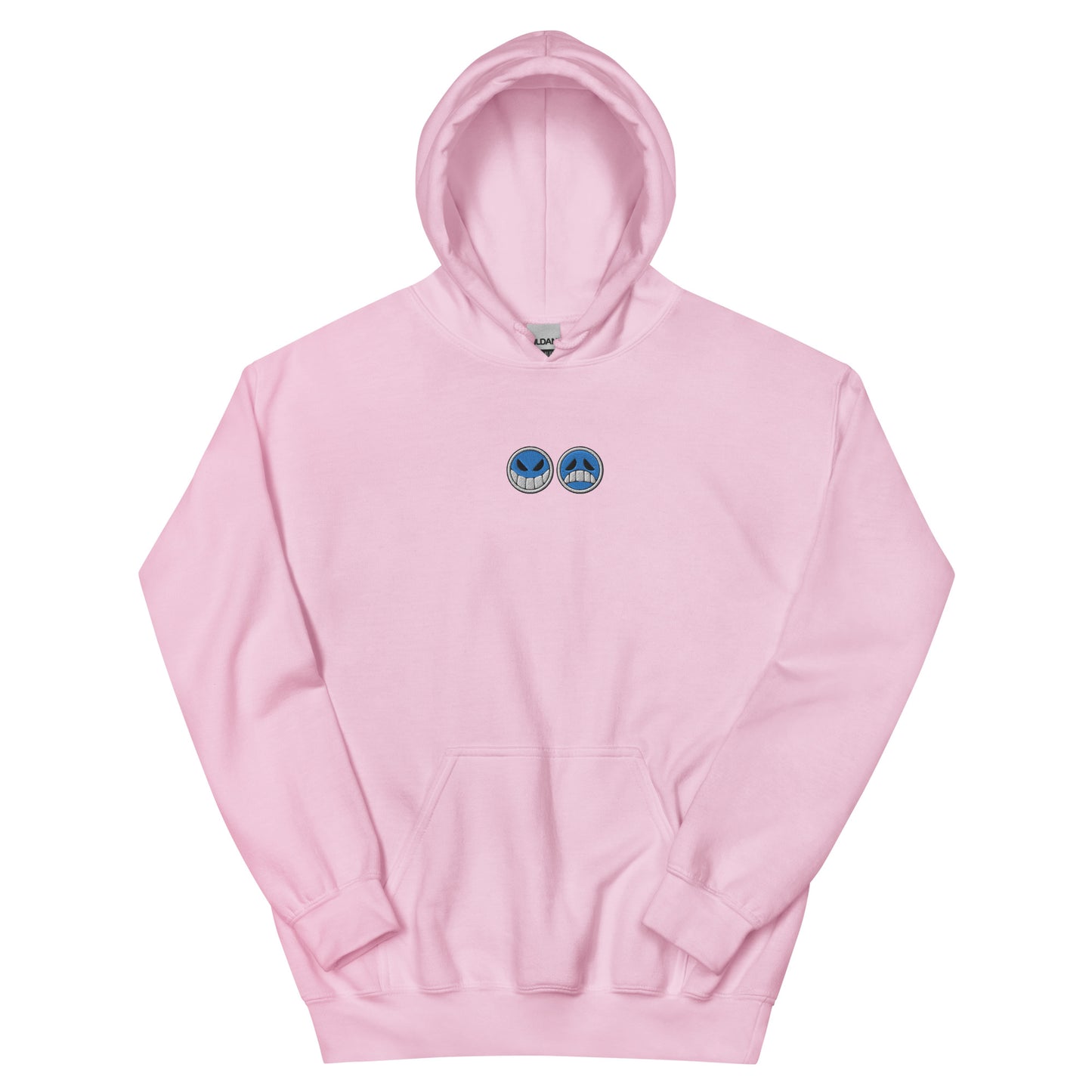 Aces hat embroidered Hoodie Smiley face Sad face Anime crew neck sweatshirt