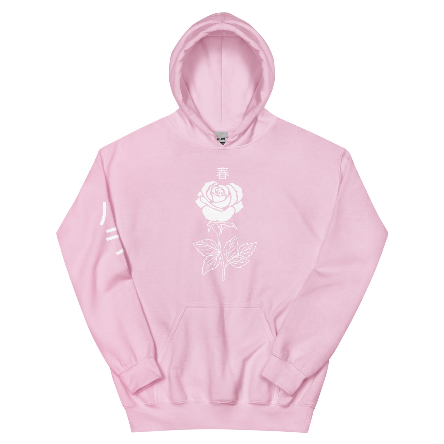 Rose Hoodie for women pocket alternative aesthetic cute women's pink Rose Flower Tee