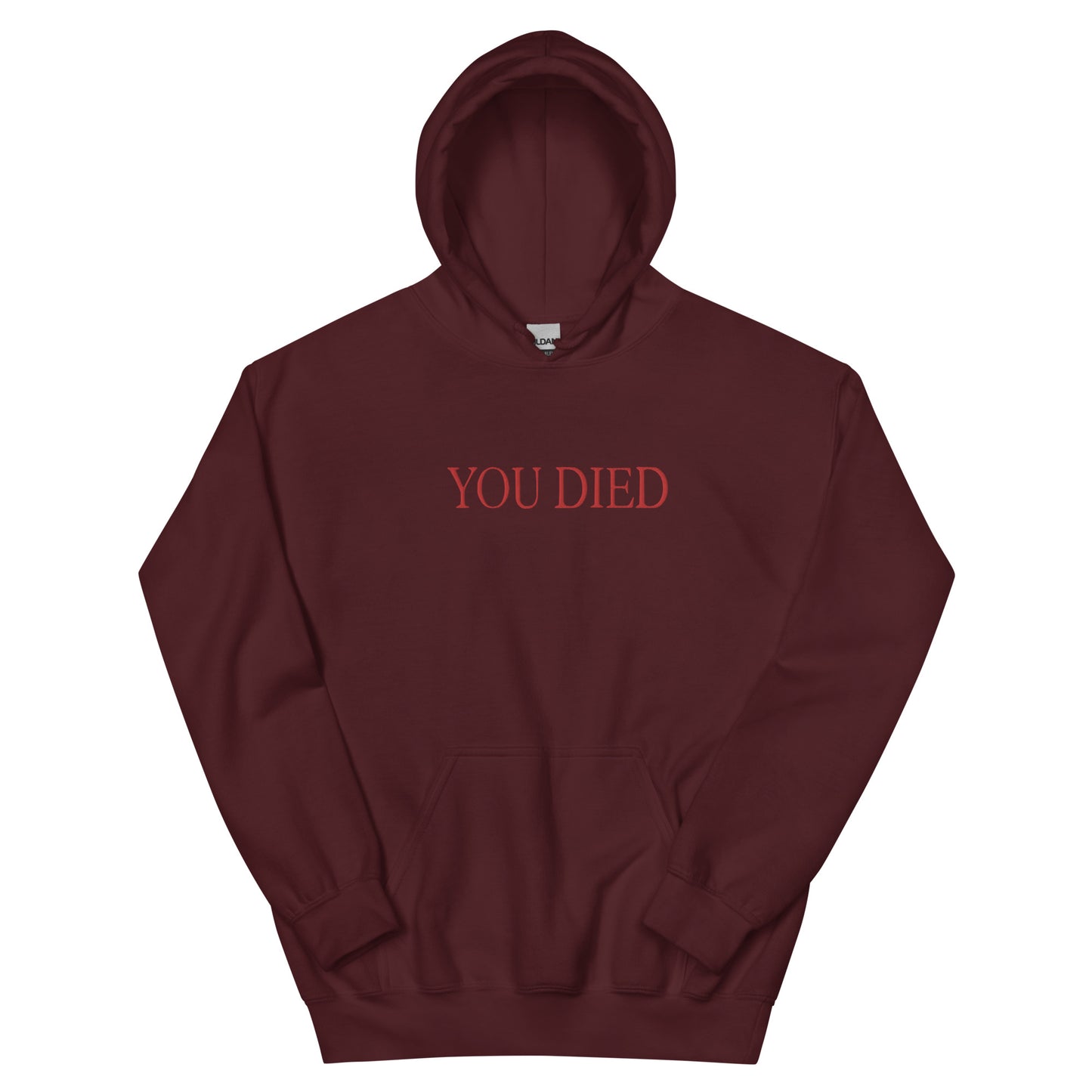 You died Hoodie Embroidered