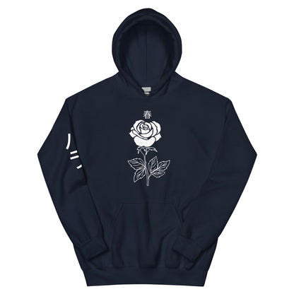 Rose Hoodie for women pocket alternative aesthetic cute women's pink Rose Flower Tee