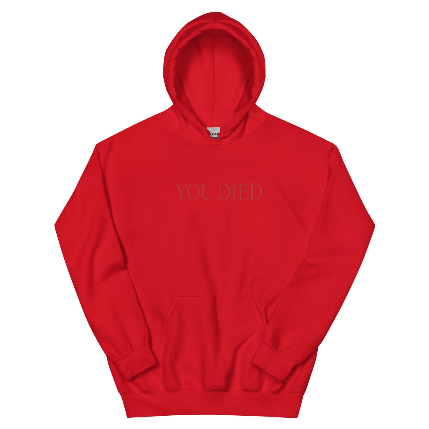 You died Hoodie Embroidered