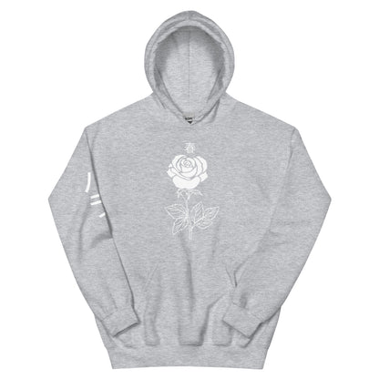 Rose Hoodie for women pocket alternative aesthetic cute women's pink Rose Flower Tee